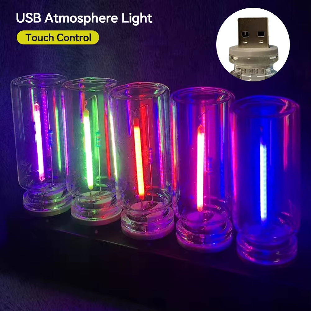 USB Touch-Controlled LED Atmosphere Light Bulb for Bedroom Decoration